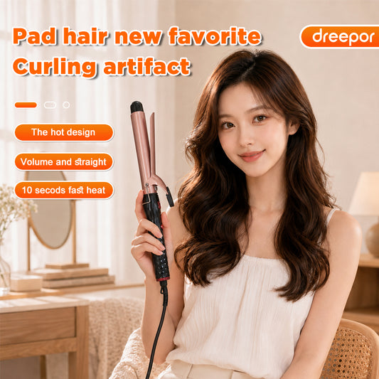 Dreepor Automatic Hair Curler – Negative Ion Curling Iron for Natural Waves & Smooth Hair