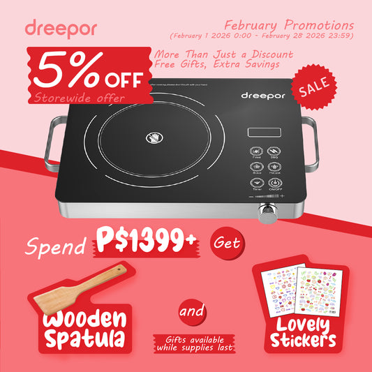 Dreepor 2200W Electric Ceramic Cooker – Fast & Easy Cooking for Everyday Meals