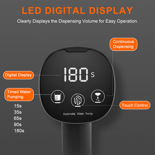 Dreepor Automatic Water Dispenser Pump | Foldable, LED Display & Type-C Rechargeable
