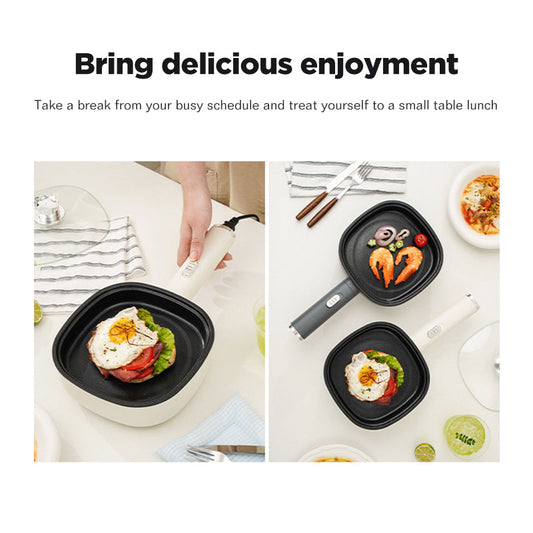 Dreepor Mini Non-Stick Electric Skillet - 2-in-1 Fry & Grill Pan