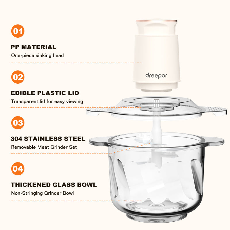 Dreepor Large-Capacity Food Grinder