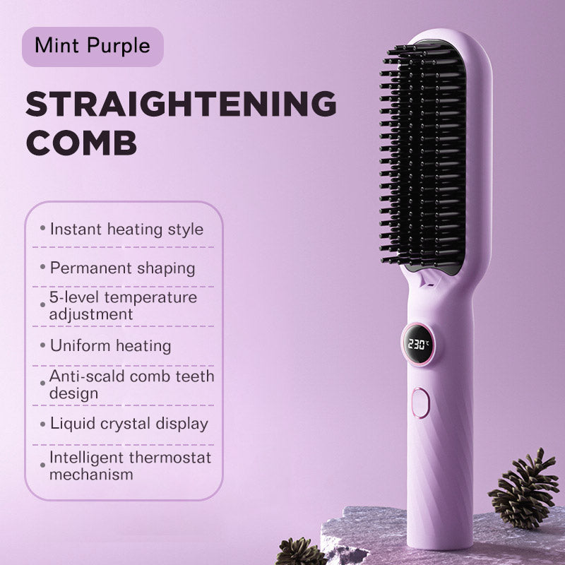 Dreepor Negative Ion Straightening Comb - Salon-Perfect Hair at Home