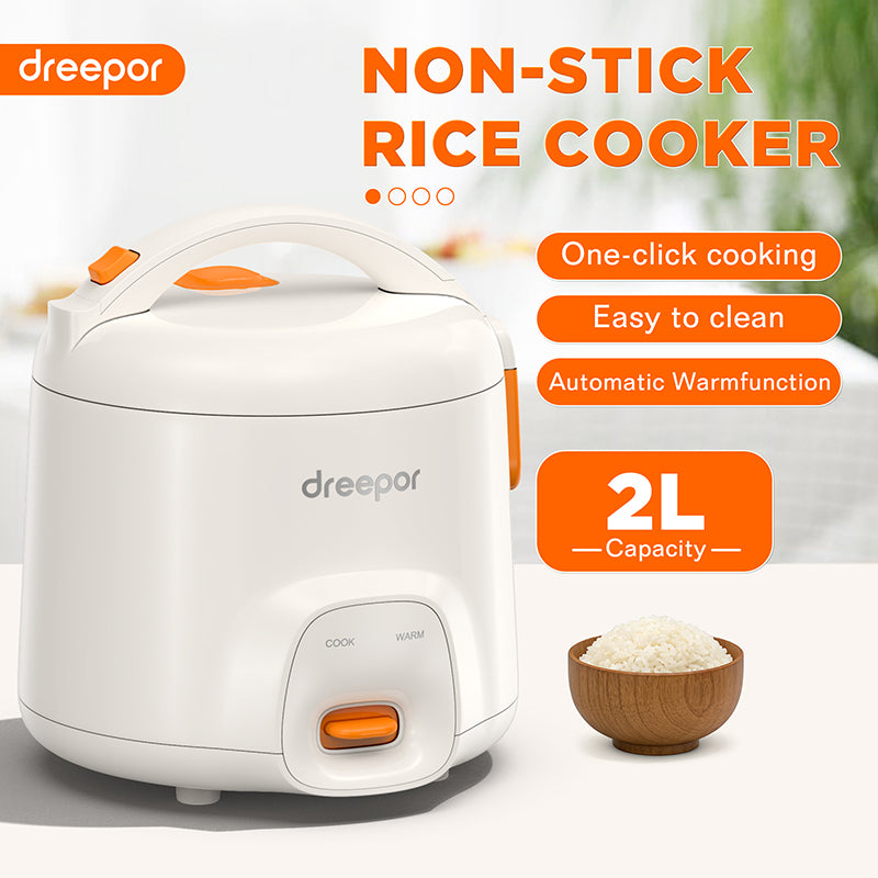 Dreepor Easy Rice Cooker with Steamer