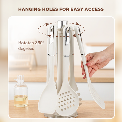 Dreepor 6-Piece Silicone Kitchenware Set – Non-Stick, Heat Resistant, Food-Grade & Baby-Safe
