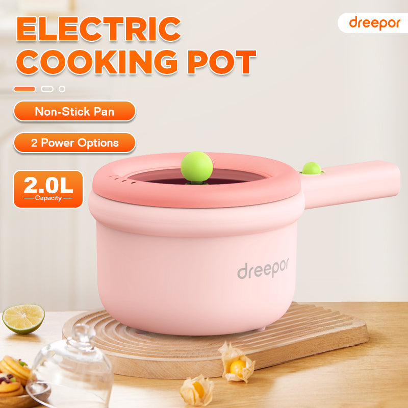 Dreepor Multi-function Electric Cooker Mini Non-stick Pan