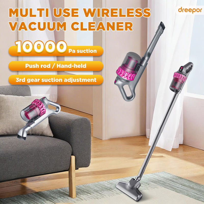 Dreepor Wireless Mite Vacuum Cleaner – Deep Cleaning for Beds, Sofas & Home