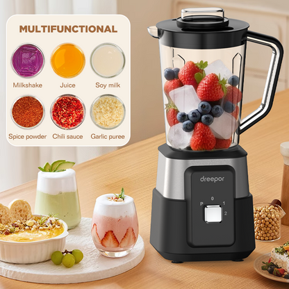 Dreepor 2-in-1 High-Speed Blender & Food Chopper