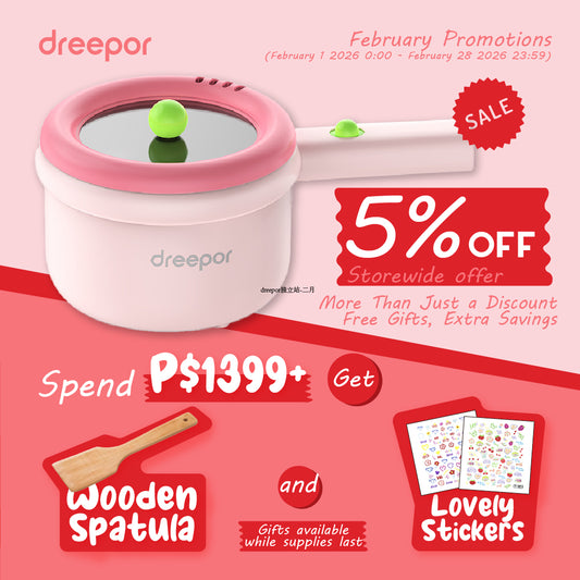 Dreepor Multi-function Electric Cooker – Fast, Easy, and Healthy Meals in Minutes | Philippines