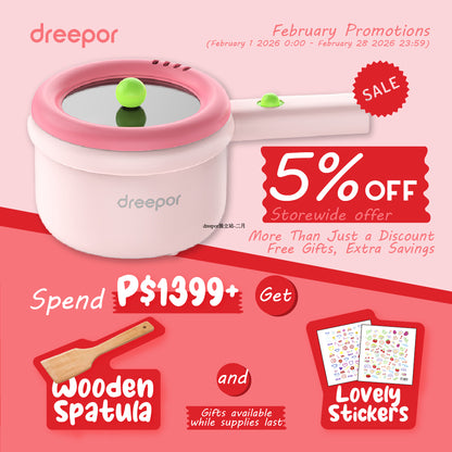 Dreepor Multi-function Electric Cooker – Fast, Easy, and Healthy Meals in Minutes | Philippines