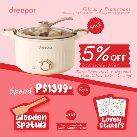 2-in-1 Dreepor Electric Cooker Hot Pot — Perfect for Filipino Cooking, Soups & Stir-Fry