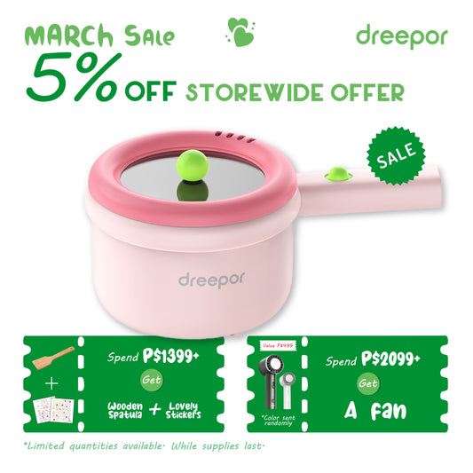 Dreepor Multi-function Electric Cooker – Fast, Easy, and Healthy Meals in Minutes | Philippines