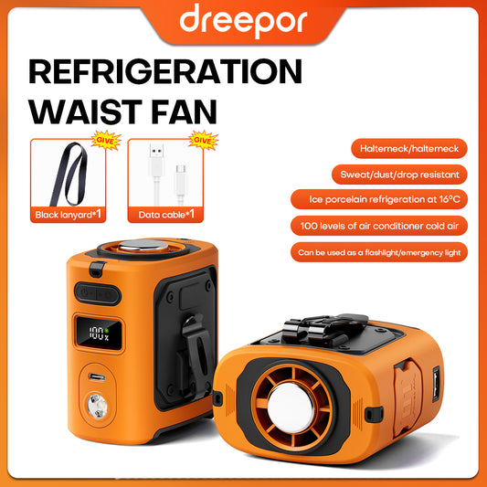 Dreepor Portable Waist Fan – Hands-Free Personal Cooling Fan