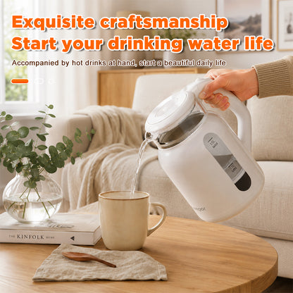 Dreepor 1.8L Electric Glass Kettle | Fast Boil Water Heater with Auto Shut-Off