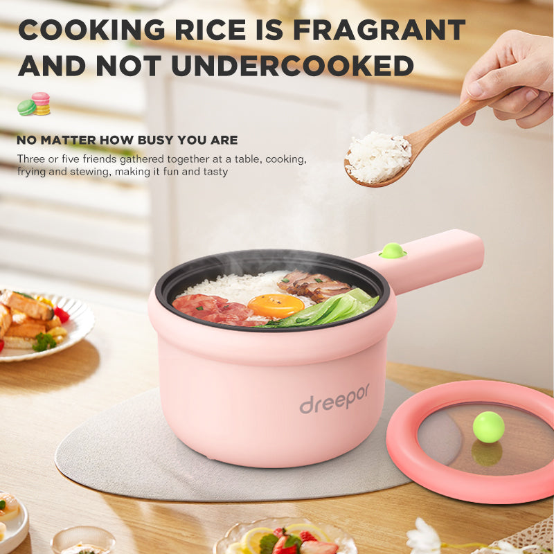 Dreepor Multi-function Electric Cooker Mini Non-stick Pan