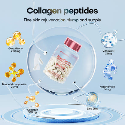 Dreepor & 9YOUNG-BASIC Glutathione Collagen Peptides – Brightening & Anti-Aging Capsules