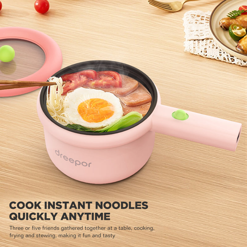 Dreepor Multi-function Electric Cooker Mini Non-stick Pan