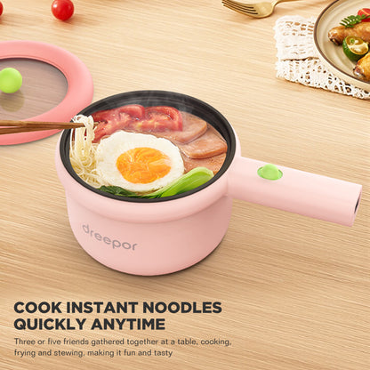 Dreepor Multi-function Electric Cooker Mini Non-stick Pan