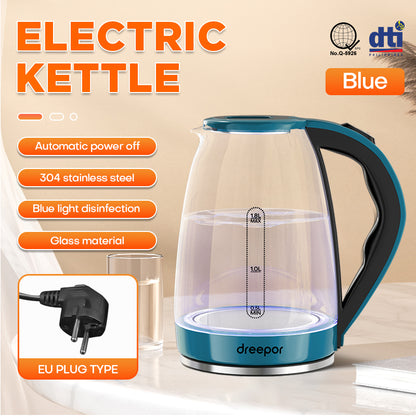 Dreepor 1.8L Fast Boil Electric Kettle