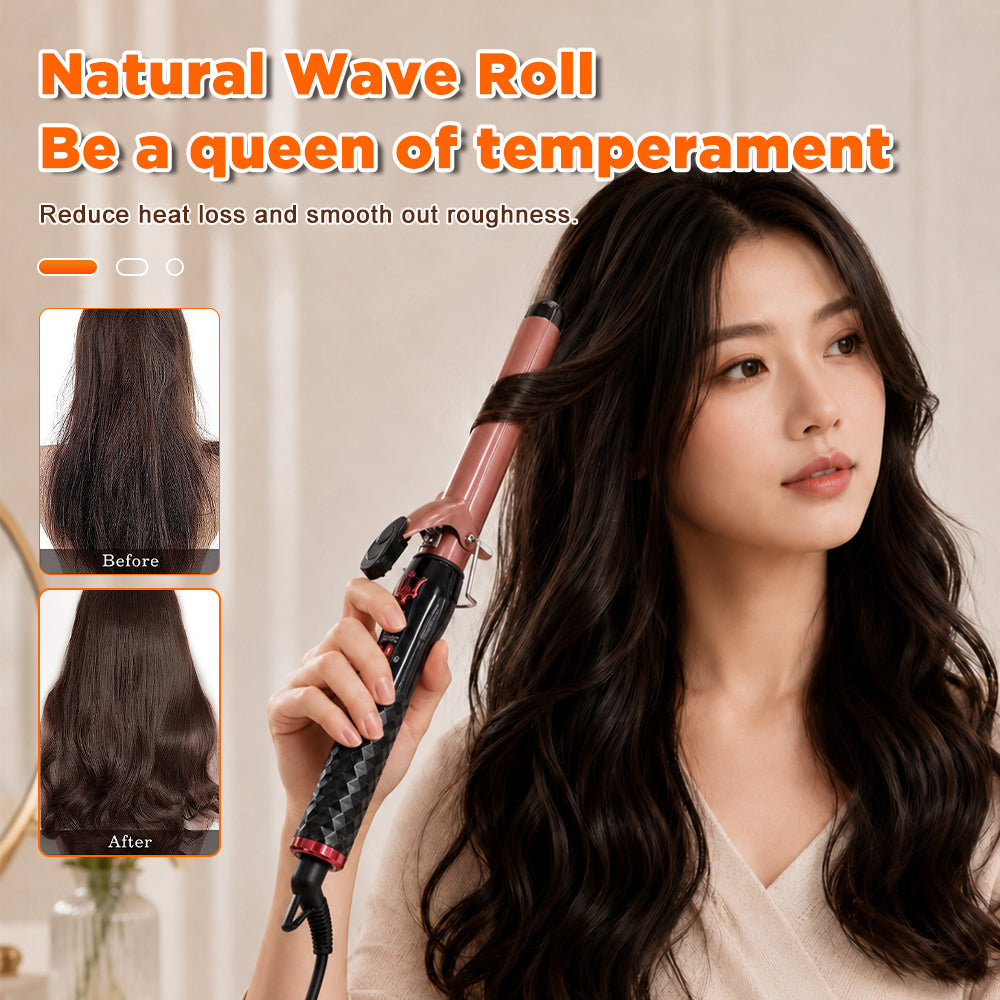 Dreepor Automatic Hair Curler – Negative Ion Curling Iron for Natural Waves & Smooth Hair