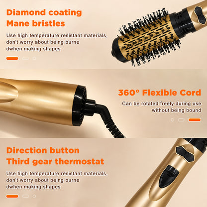 Dreepor 2-in-1 Hot Air Styling Brush | Hair Dryer & Volumizer Brush | Fast Drying Hair Curler