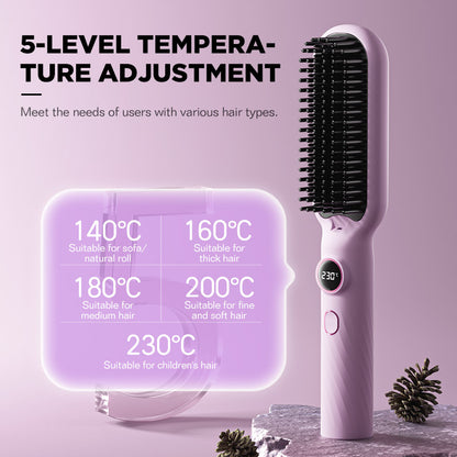 Dreepor Negative Ion Straightening Comb - Salon-Perfect Hair at Home