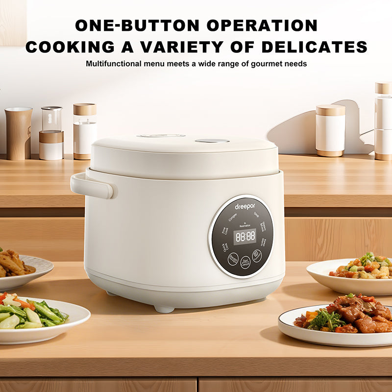 Dreepor Smart Rice Cooker – Touch Display & One-Button Cooking for Daily Meals