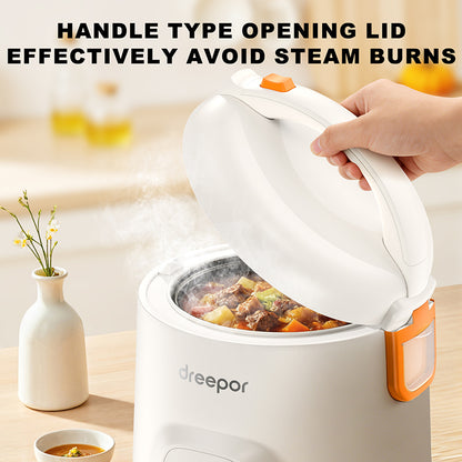 Dreepor Easy Rice Cooker with Steamer