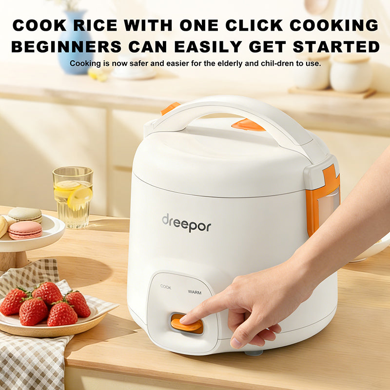 Dreepor Easy Rice Cooker with Steamer