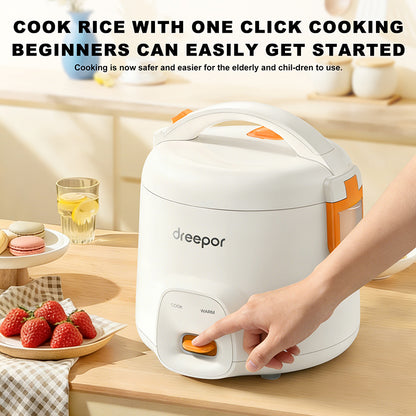 Dreepor Easy Rice Cooker with Steamer