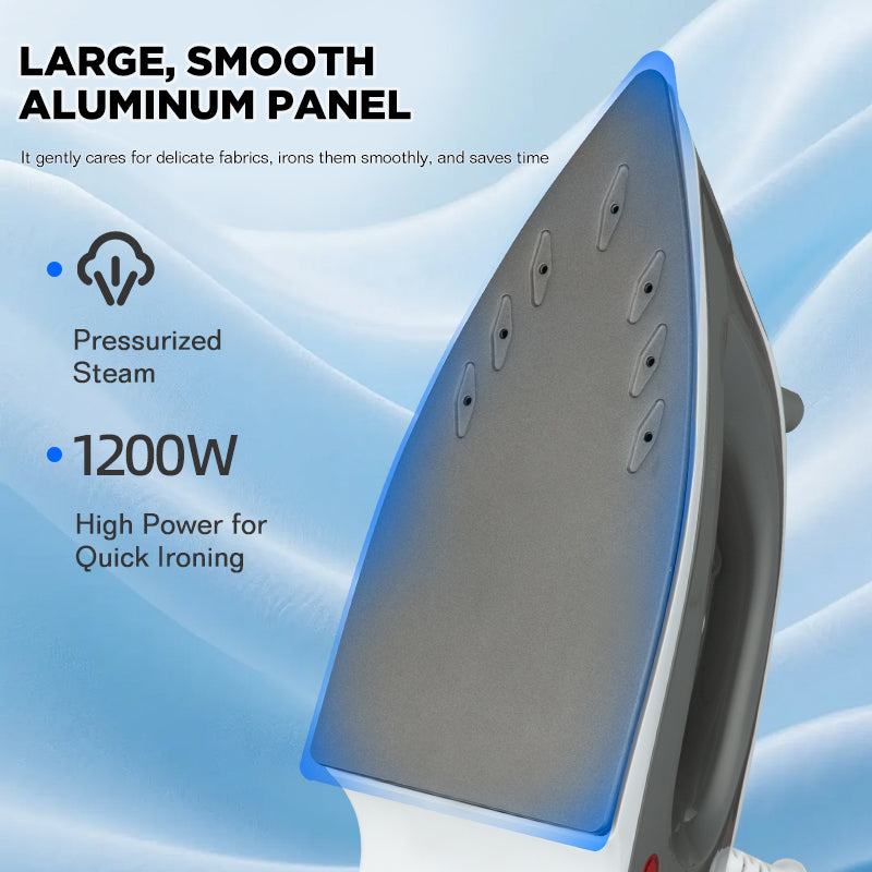 Dreepor Steam Iron – 1200W & 1600W Fast Heating for Easy Wrinkle Removal