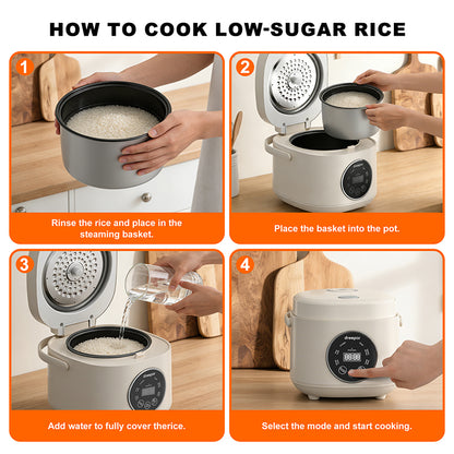 Dreepor Smart Rice Cooker – Touch Display & One-Button Cooking for Daily Meals