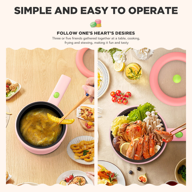 Dreepor Multi-function Electric Cooker Mini Non-stick Pan
