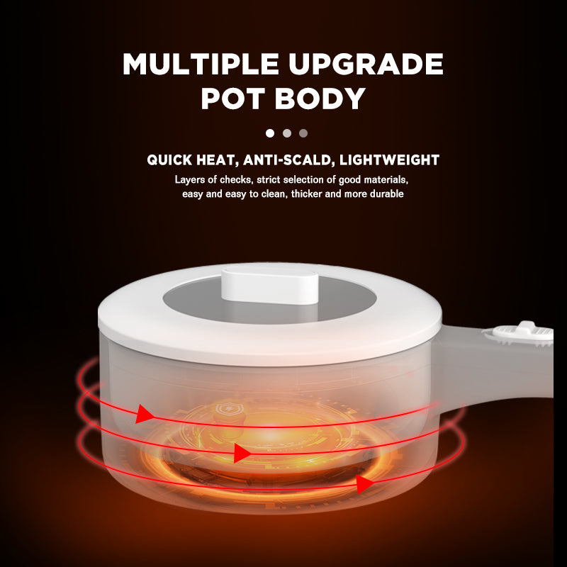 Dreepor Multi-Function electric Cooking Pot 2L – Non-Stick Pot for Rice, Noodles & Soup
