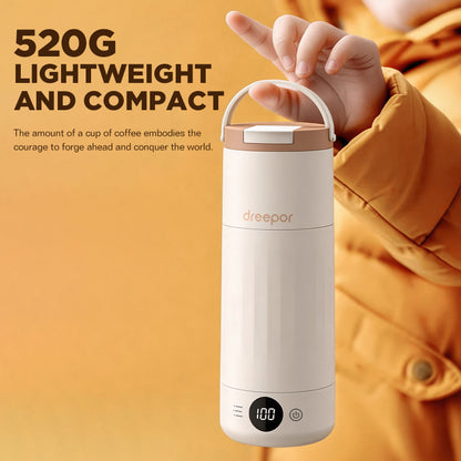 Dreepor Portable Electric Heating Thermos Cup