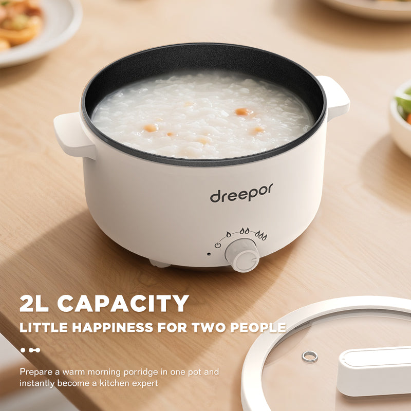 Dreepor 2L Double-Layer Steamer & Frying Pan