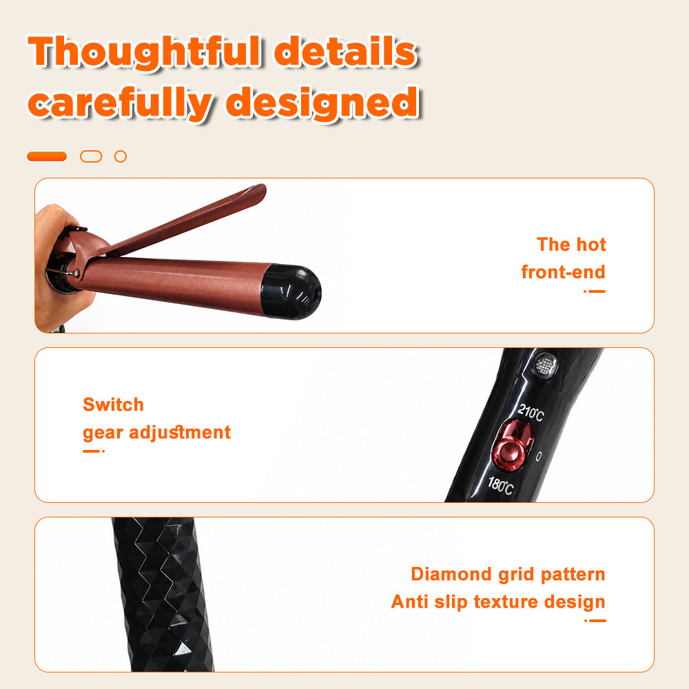 Dreepor Automatic Hair Curler – Negative Ion Curling Iron for Natural Waves & Smooth Hair