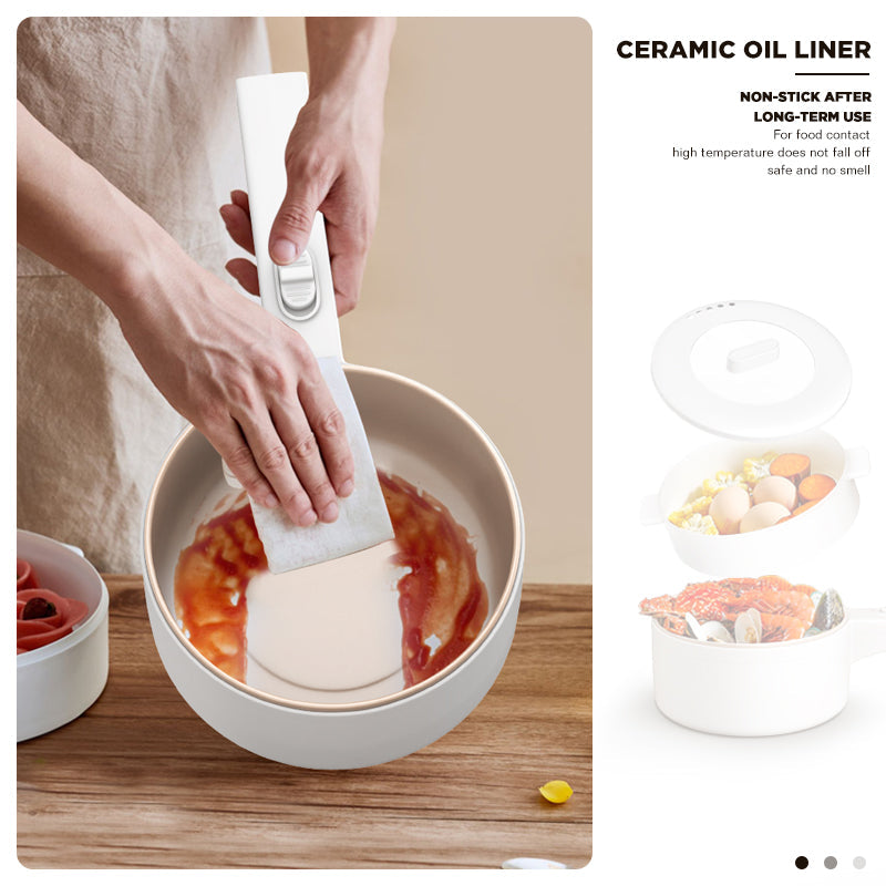 Dreepor Multi-Function electric Cooking Pot 2L – Non-Stick Pot for Rice, Noodles & Soup