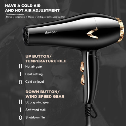 Dreepor High-Speed Hair Dryer – Fast Drying with Strong Airflow