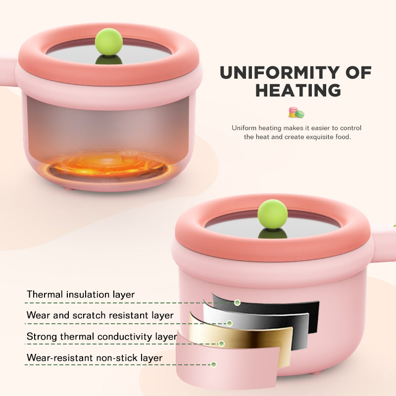 Dreepor Multi-function Electric Cooker Mini Non-stick Pan