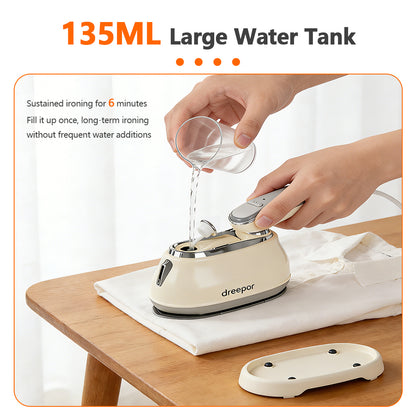 Dreepor 1300W Foldable Steam Iron – Portable Handheld with 160ml Water Tank