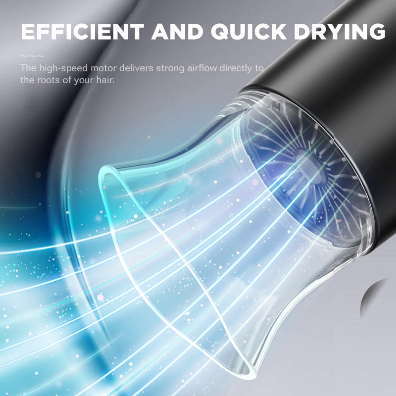 Dreepor Foldable Hair Dryer – Fast Drying with Hot & Cold Air