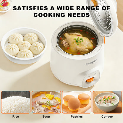 Dreepor Easy Rice Cooker with Steamer