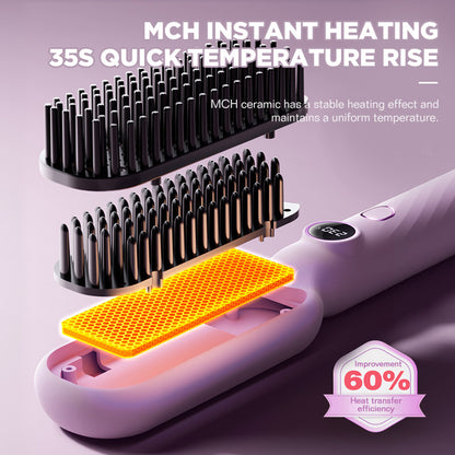 Dreepor Negative Ion Straightening Comb - Salon-Perfect Hair at Home