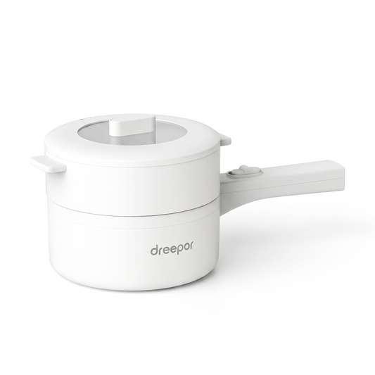 Dreepor Multi-Function electric Cooking Pot 2L – Non-Stick Pot for Rice, Noodles & Soup