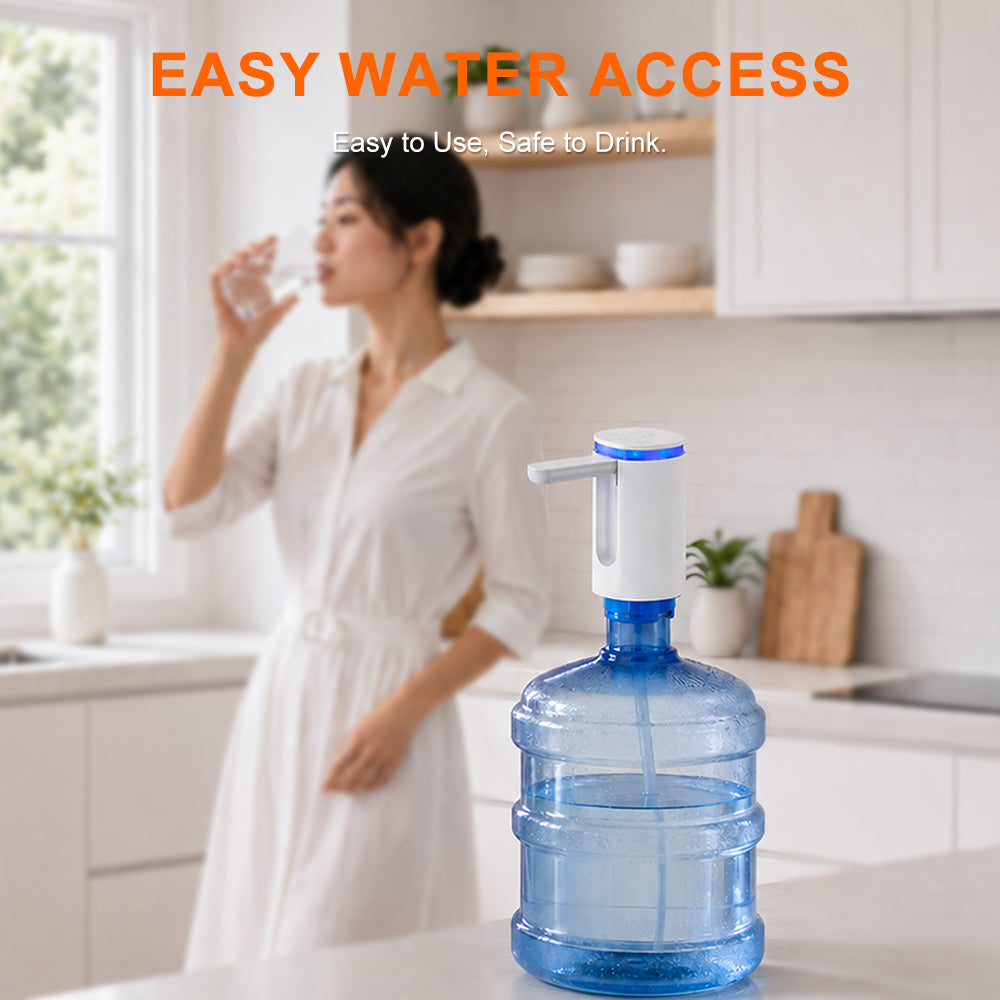 Dreepor Automatic Water Dispenser Pump | Foldable, LED Display & Type-C Rechargeable