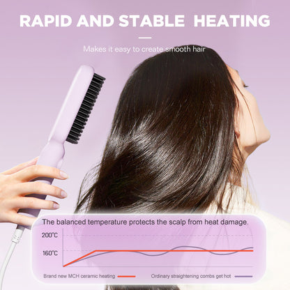 Dreepor Negative Ion Straightening Comb - Salon-Perfect Hair at Home