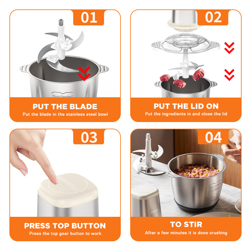 Dreepor Cyclone Speed Electric Food Chopper