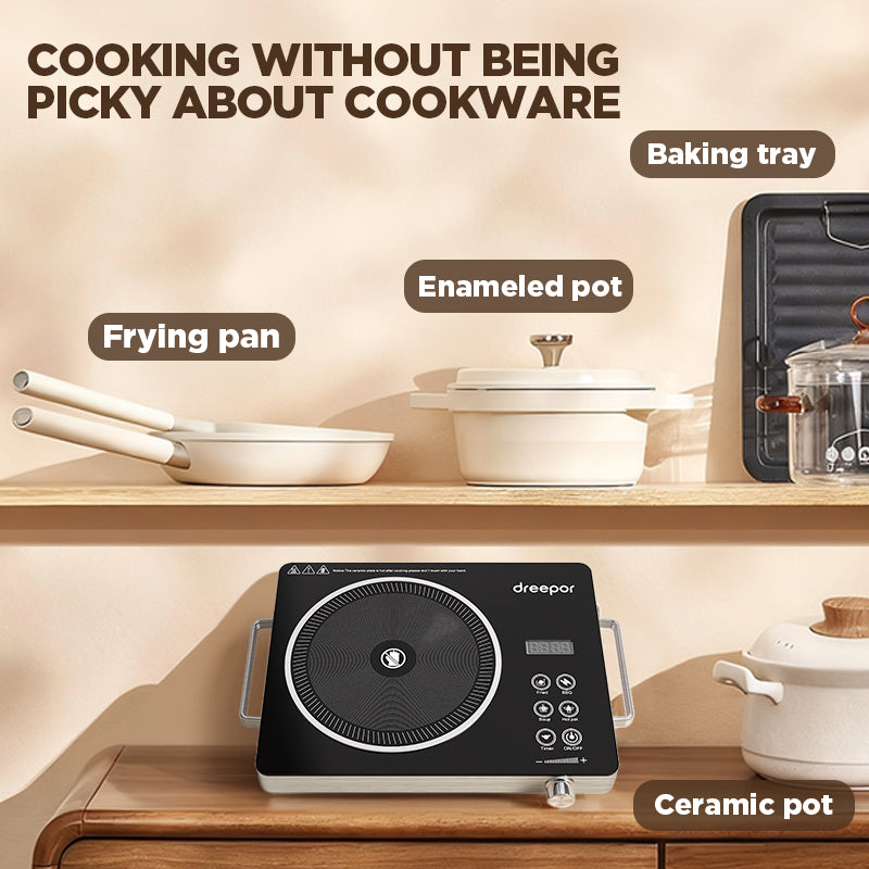 Dreepor 2200W Electric Ceramic Cooker – Fast & Easy Cooking for Everyday Meals