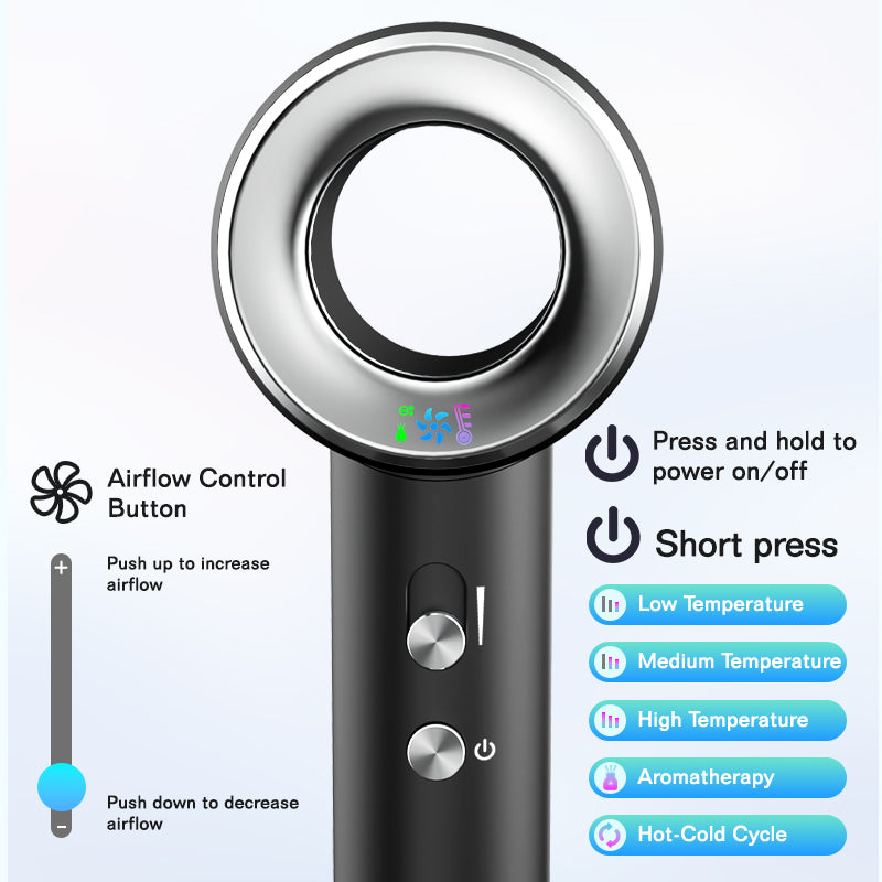 Dreepor High Speed Ionic Hair Dryer – Fast Dry, Low Noise, Salon Hair Dryer PH