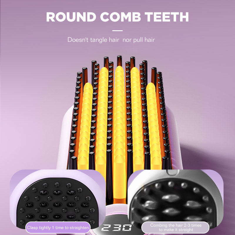 Dreepor Negative Ion Straightening Comb - Salon-Perfect Hair at Home